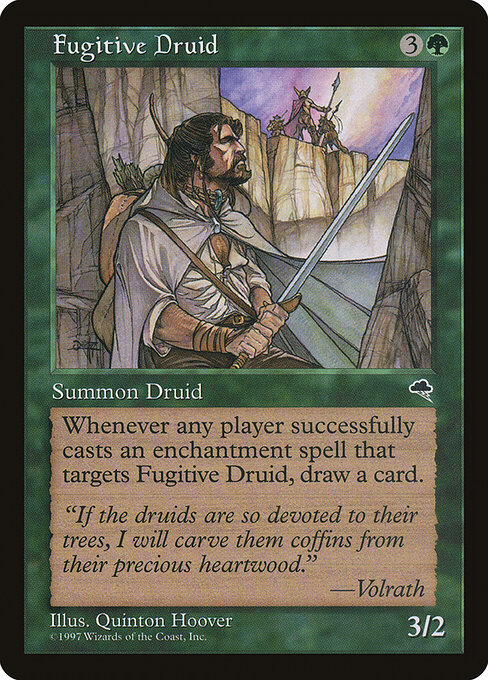 Fugitive Druid — art by Quinton Hoover