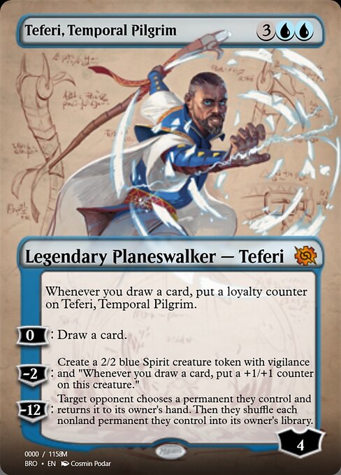 Teferi, Temporal Pilgrim — art by Cosmin Podar