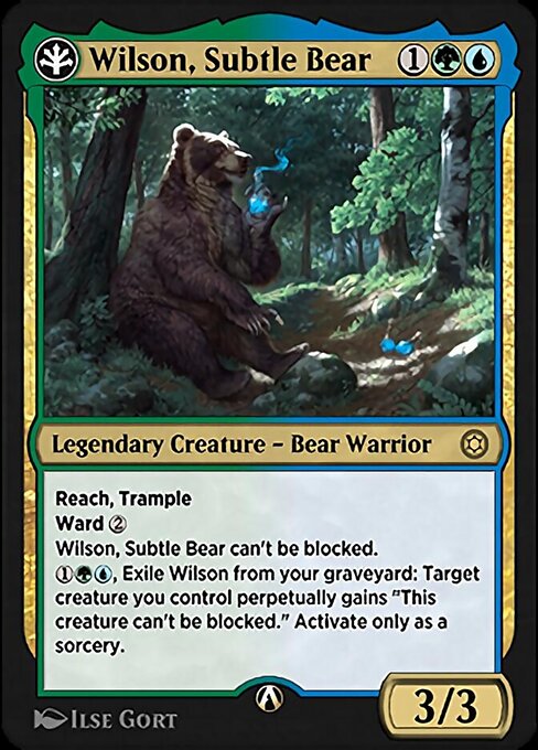 Wilson, Subtle Bear — art by Ilse Gort