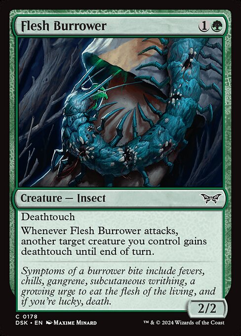 Flesh Burrower — art by Maxime Minard