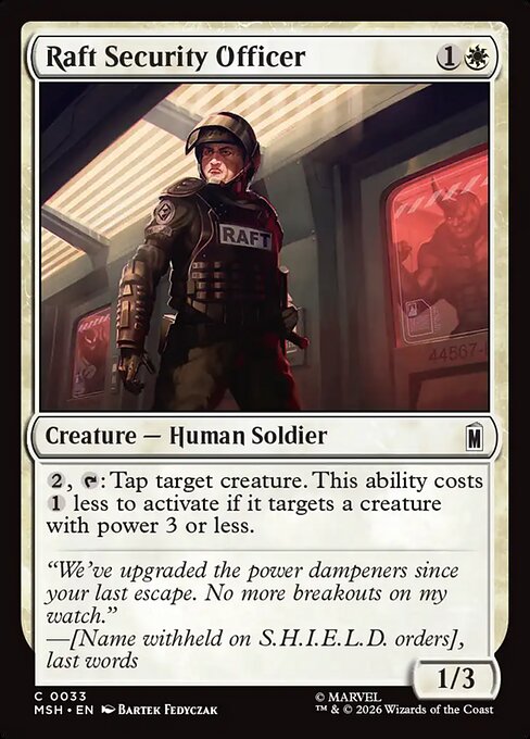 Raft Security Officer — art by Bartek Fedyczak