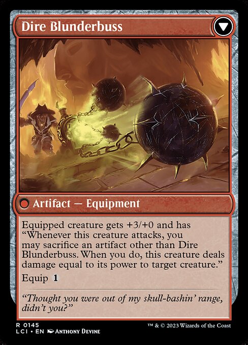Dire Flail // Dire Blunderbuss — art by Anthony Devine