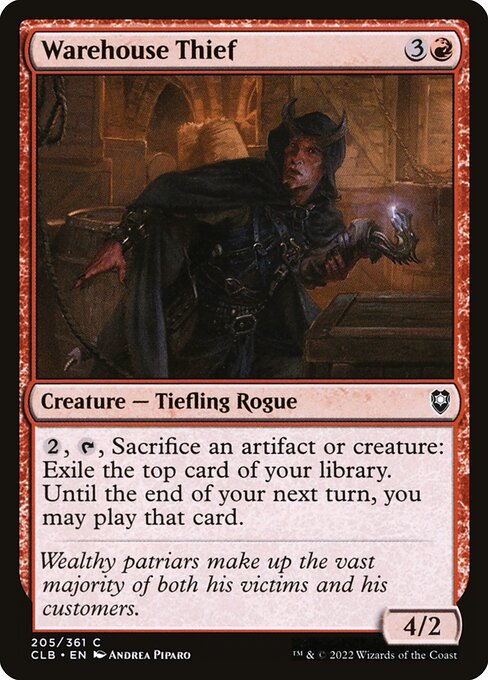 Warehouse Thief — art by Andrea Piparo