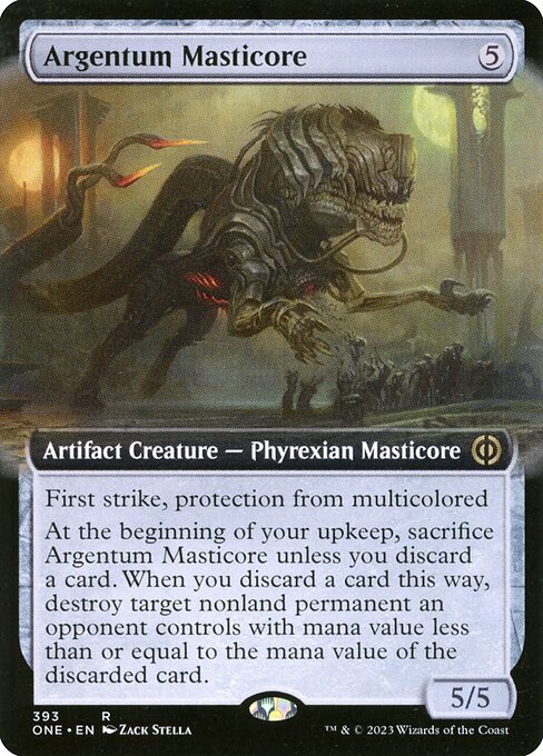 Argentum Masticore — art by Zack Stella