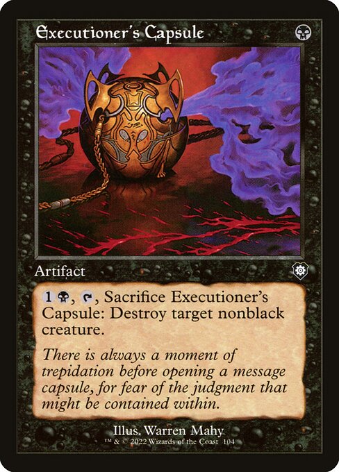 Executioner's Capsule — art by Warren Mahy