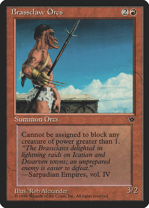 Brassclaw Orcs — art by Rob Alexander