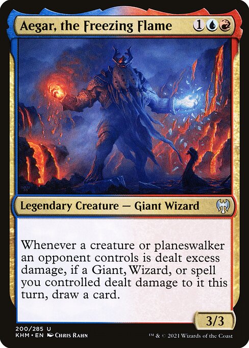 Aegar, the Freezing Flame — art by Chris Rahn