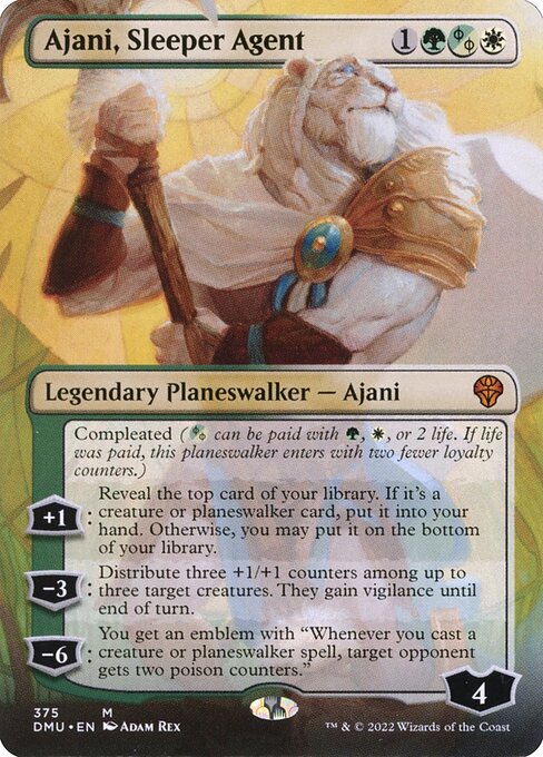 Ajani, Sleeper Agent — art by Adam Rex