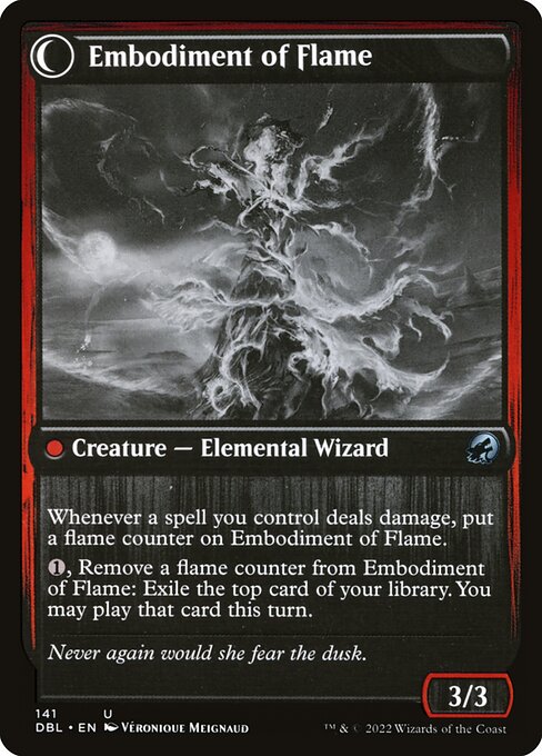 Flame Channeler // Embodiment of Flame — art by Véronique Meignaud