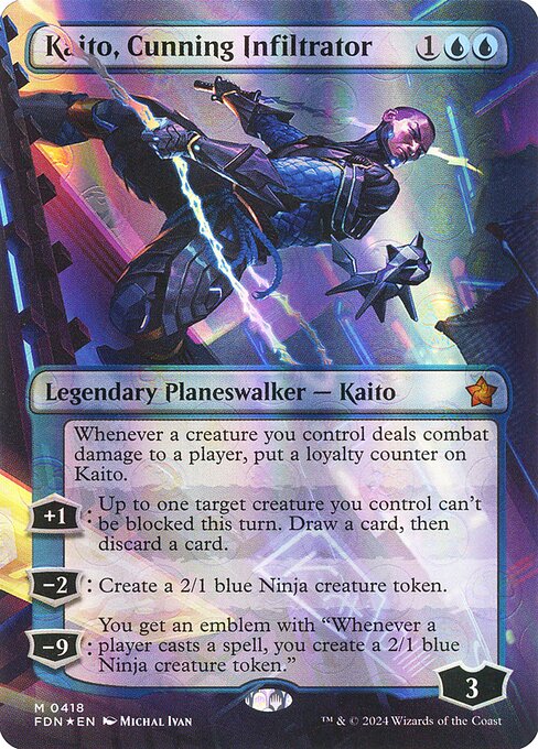 Kaito, Cunning Infiltrator — art by Michal Ivan