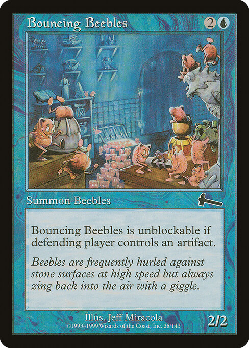 Bouncing Beebles — art by Jeff Miracola