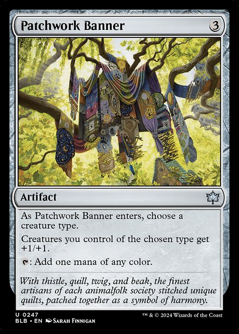 Patchwork Banner — art by Sarah Finnigan