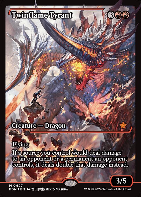Twinflame Tyrant — art by Mikio Masuda