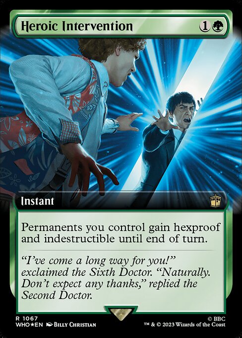 Heroic Intervention — art by Billy Christian