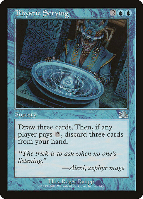 Rhystic Scrying — art by Roger Raupp