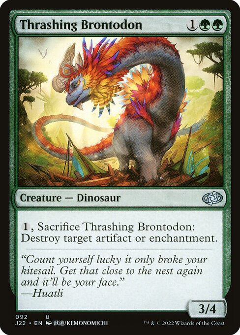 Thrashing Brontodon — art by Kemonomichi