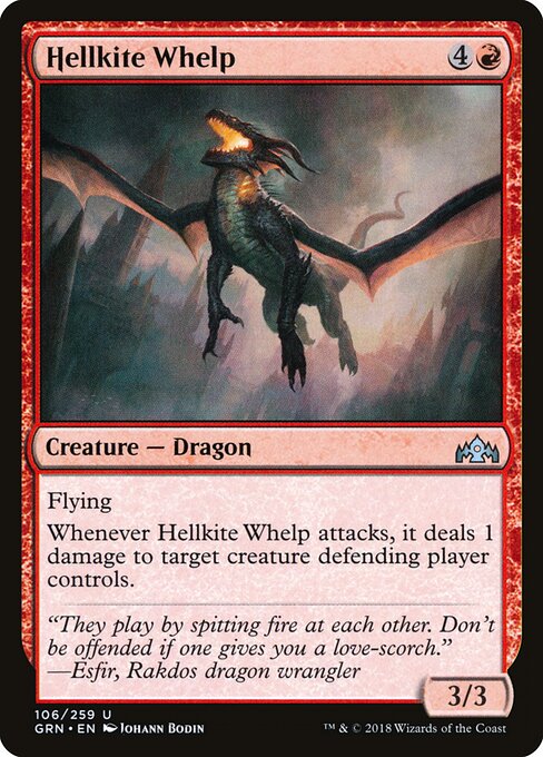 Hellkite Whelp — art by Johann Bodin