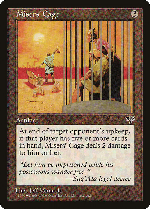 Misers' Cage — art by Jeff Miracola
