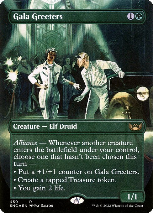 Gala Greeters — art by Fay Dalton