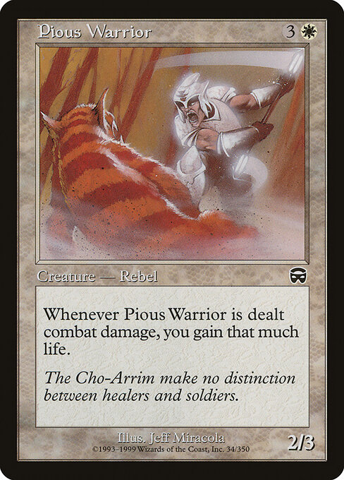 Pious Warrior — art by Jeff Miracola