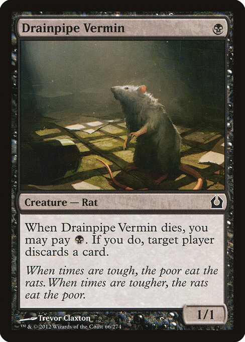 Drainpipe Vermin — art by Trevor Claxton