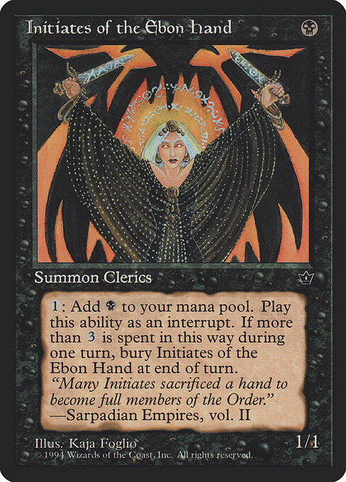 Initiates of the Ebon Hand — art by Kaja Foglio