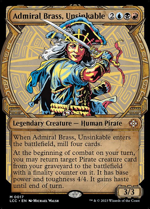 Admiral Brass, Unsinkable — art by Michael Walsh