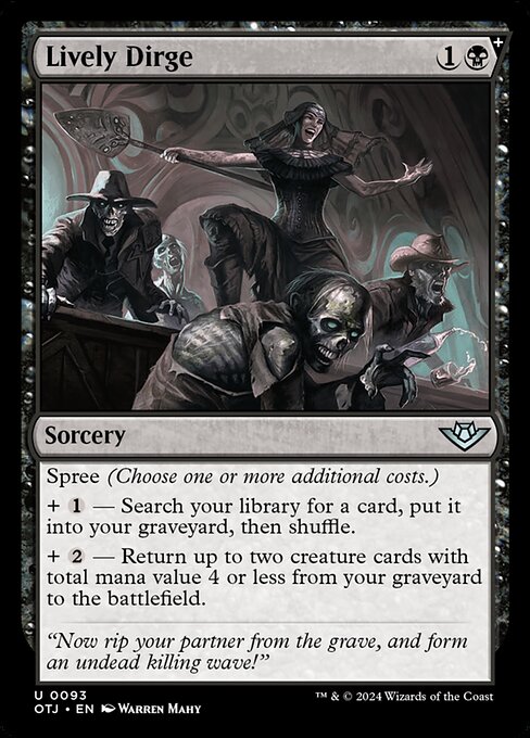 Lively Dirge — art by Warren Mahy