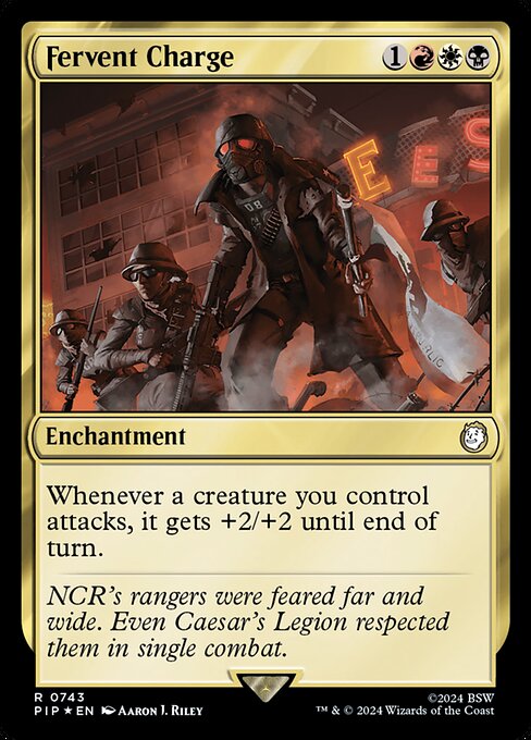 Fervent Charge — art by Aaron J. Riley