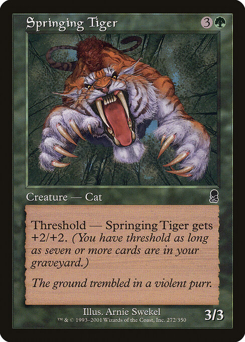 Springing Tiger — art by Arnie Swekel