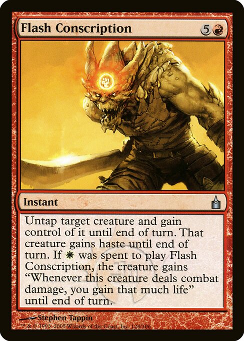 Flash Conscription — art by Stephen Tappin