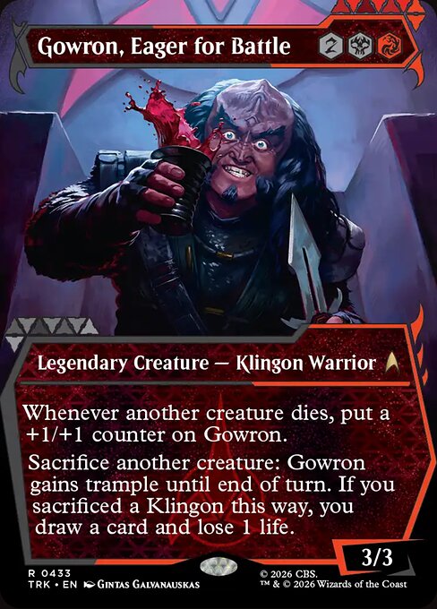 Gowron, Eager for Battle — art by Gintas Galvanauskas