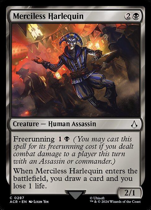 Merciless Harlequin — art by Lixin Yin