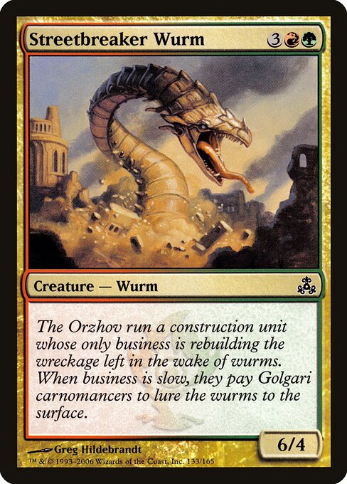 Streetbreaker Wurm — art by Greg Hildebrandt