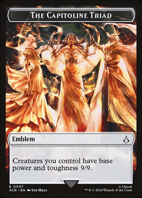 The Capitoline Triad Emblem — art by Syd Mills