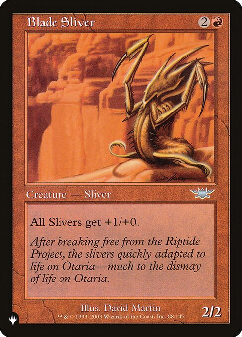 Blade Sliver — art by David Martin