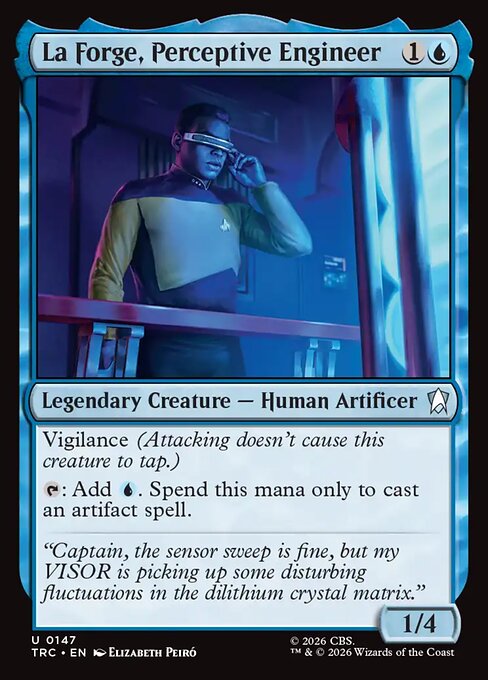 La Forge, Perceptive Engineer — art by Elizabeth Peiró