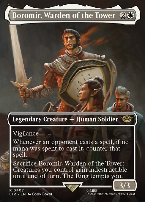 Boromir, Warden of the Tower — art by Colin Boyer