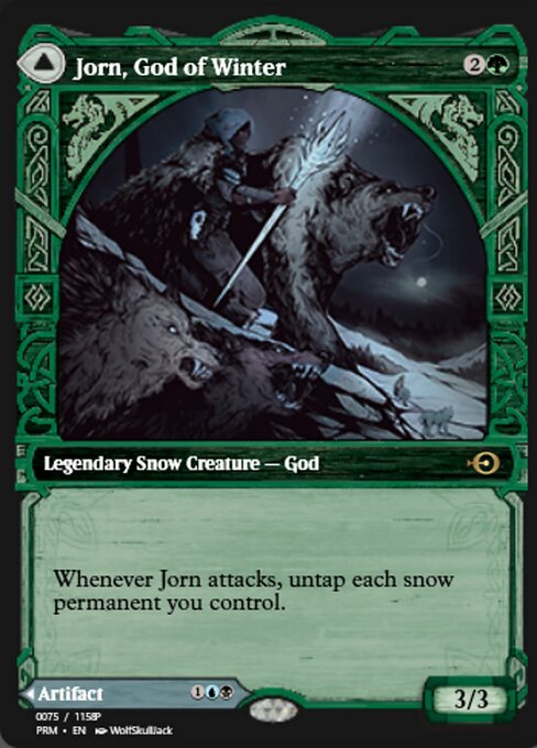 Jorn, God of Winter // Kaldring, the Rimestaff — art by WolfSkullJack