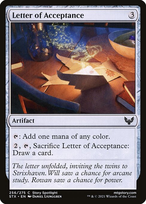 Letter of Acceptance — art by Daniel Ljunggren