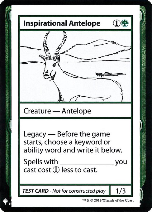 Inspirational Antelope — art by Mike Demaine