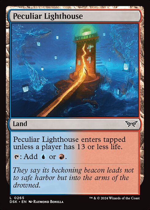 Peculiar Lighthouse — art by Raymond Bonilla