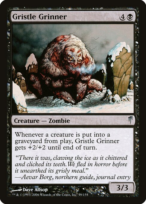 Gristle Grinner — art by Dave Allsop
