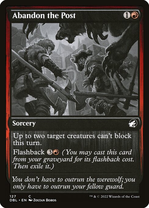 Abandon the Post — art by Zoltan Boros