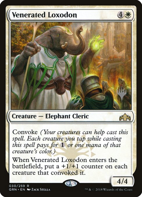Venerated Loxodon — art by Zack Stella