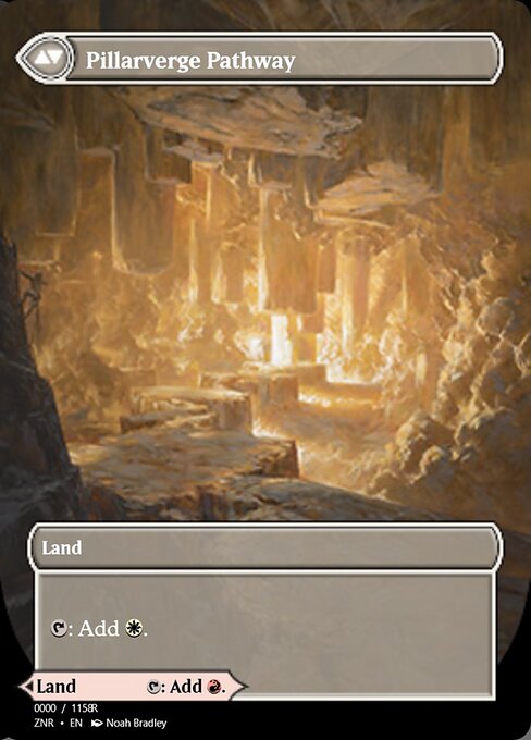 Needleverge Pathway // Pillarverge Pathway — art by Noah Bradley