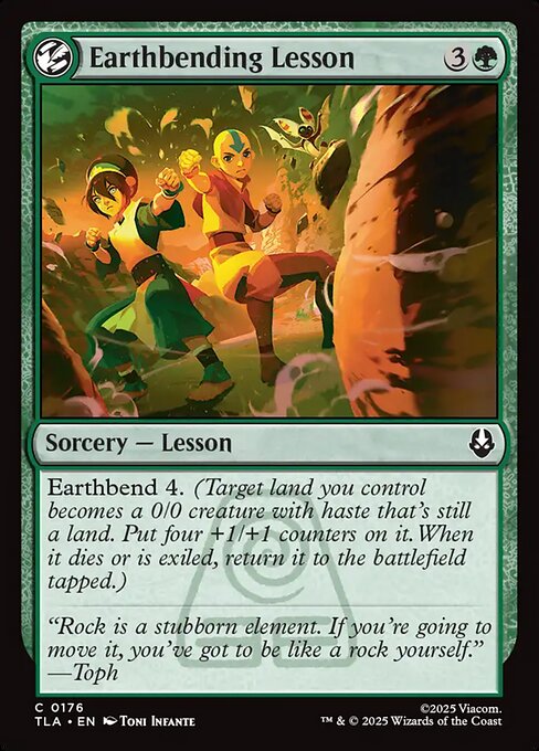 Earthbending Lesson — art by Toni Infante