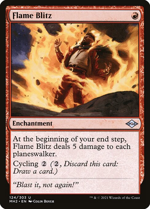 Flame Blitz — art by Colin Boyer