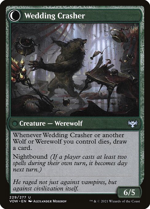 Wolfkin Outcast // Wedding Crasher — art by Alexander Mokhov
