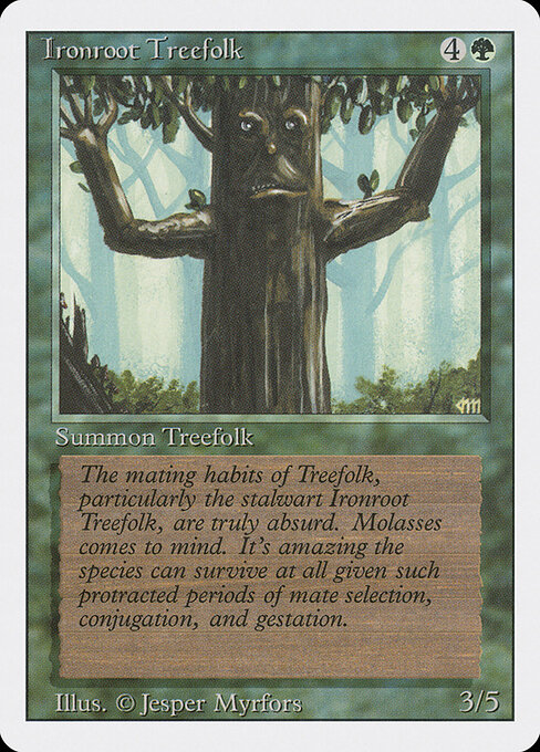 Ironroot Treefolk — art by Jesper Myrfors